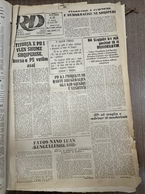 Rilindja Demokratike 1992-07-22