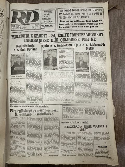 Rilindja Demokratike 1992-07-23