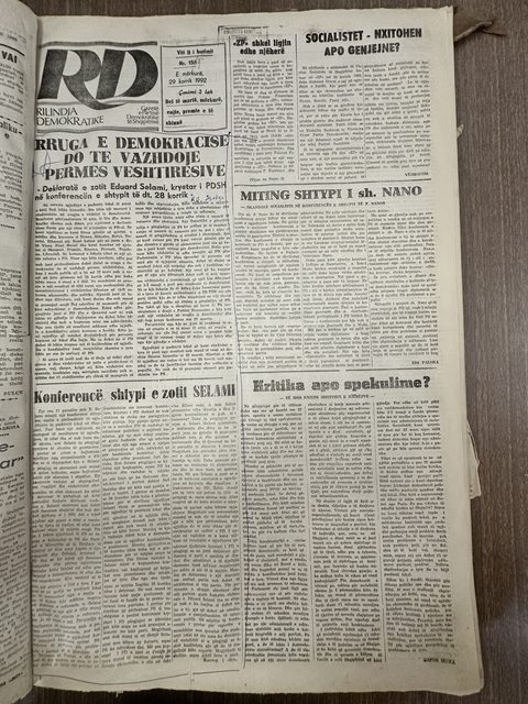 Rilindja Demokratike 1992-07-29