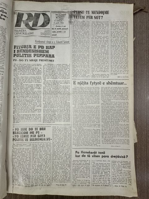 Rilindja Demokratike 1992-08-05