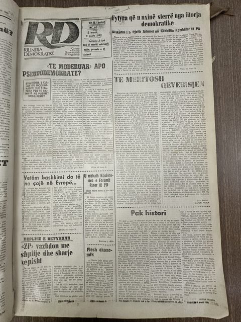 Rilindja Demokratike 1992-08-11