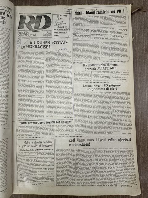 Rilindja Demokratike 1992-08-12