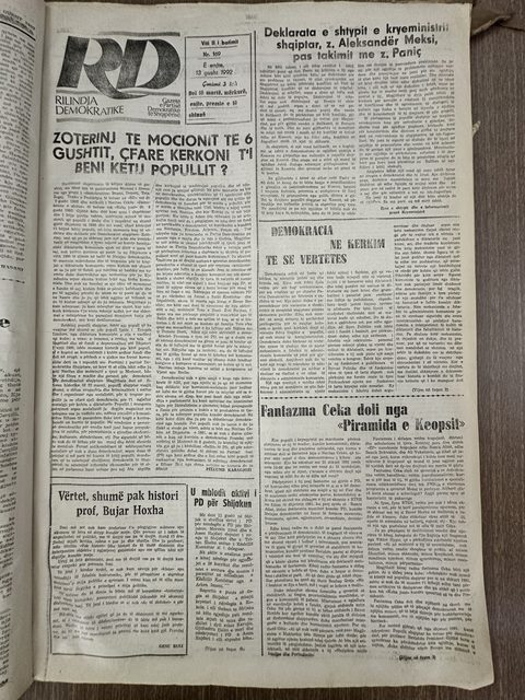 Rilindja Demokratike 1992-08-13