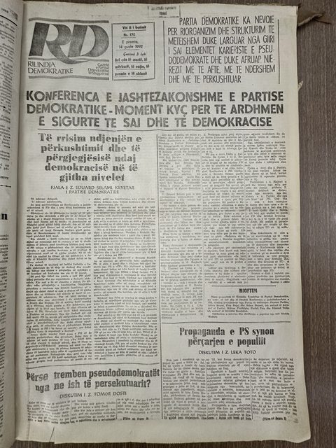 Rilindja Demokratike 1992-08-14