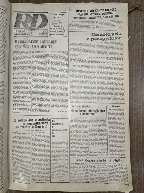Rilindja Demokratike 1992-08-15