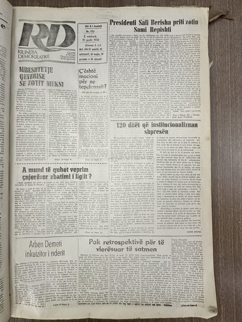 Rilindja Demokratike 1992-08-19