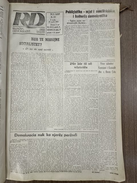 Rilindja Demokratike 1992-08-20