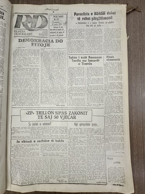 Rilindja Demokratike 1992-08-21