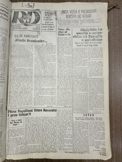 Rilindja Demokratike 1992-08-26