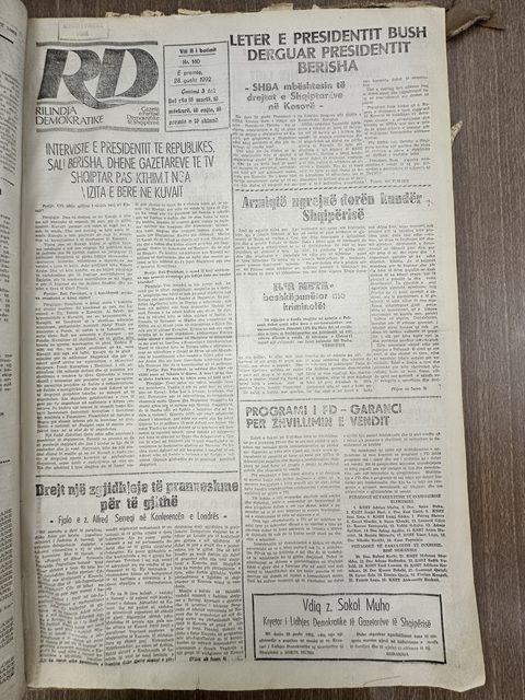 Rilindja Demokratike 1992-08-28