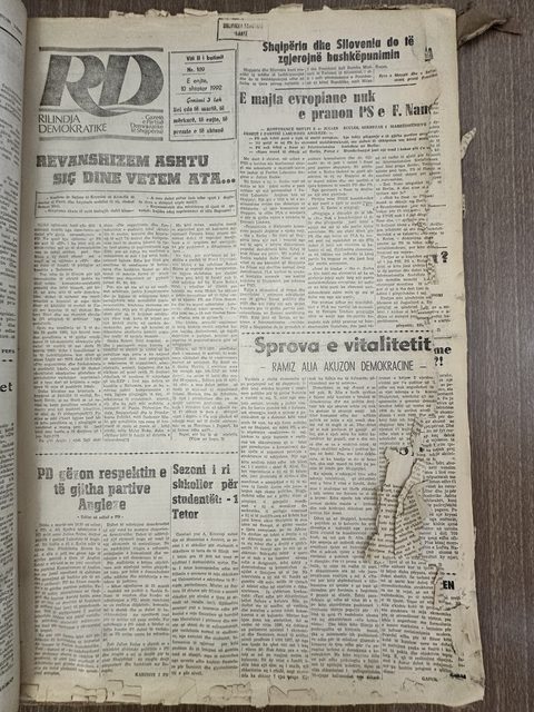 Rilindja Demokratike 1992-09-10