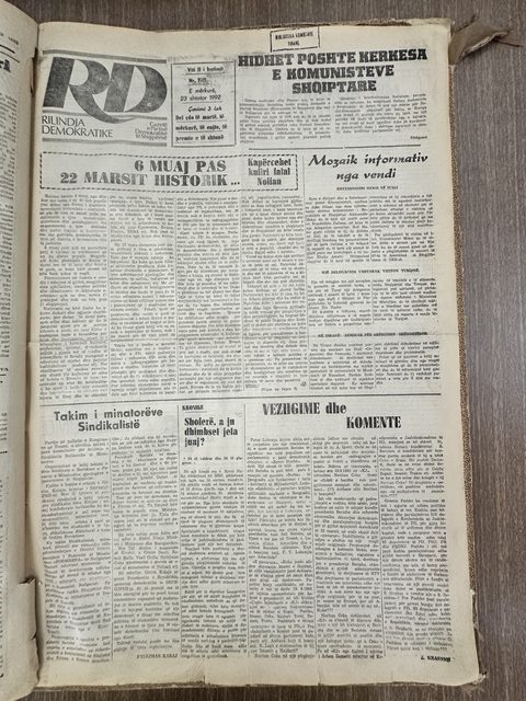 Rilindja Demokratike 1992-09-23