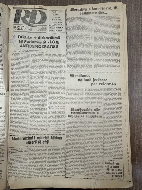 Rilindja Demokratike 1992-10-03