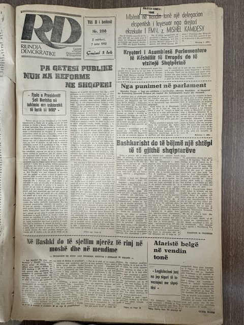 Rilindja Demokratike 1992-10-07