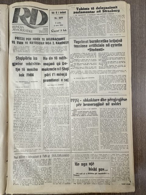 Rilindja Demokratike 1992-10-08