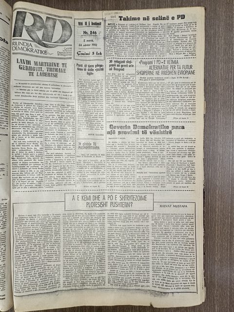 Rilindja Demokratike 1992-11-24