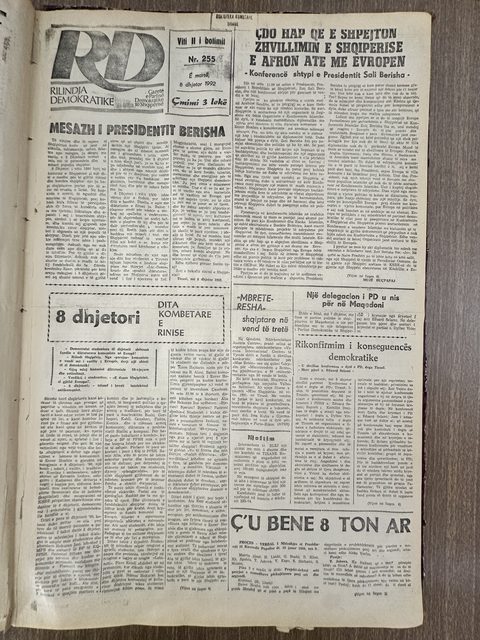 Rilindja Demokratike 1992-12-08