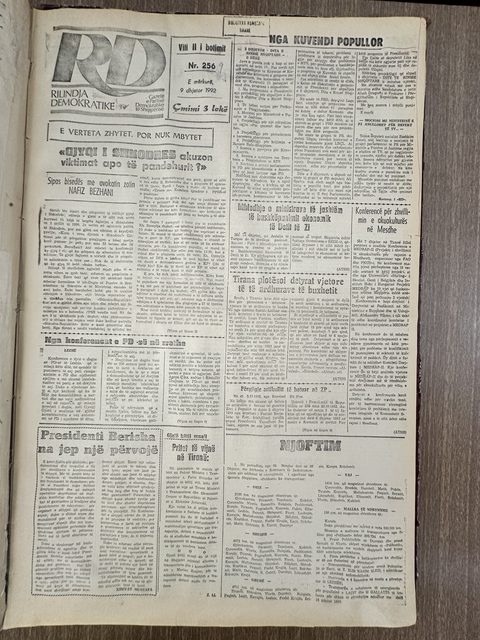 Rilindja Demokratike 1992-12-09