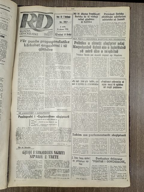 Rilindja Demokratike 1992-12-10
