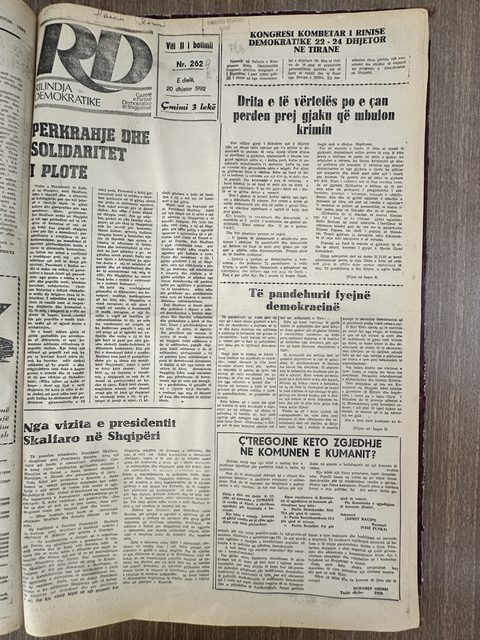 Rilindja Demokratike 1992-12-20