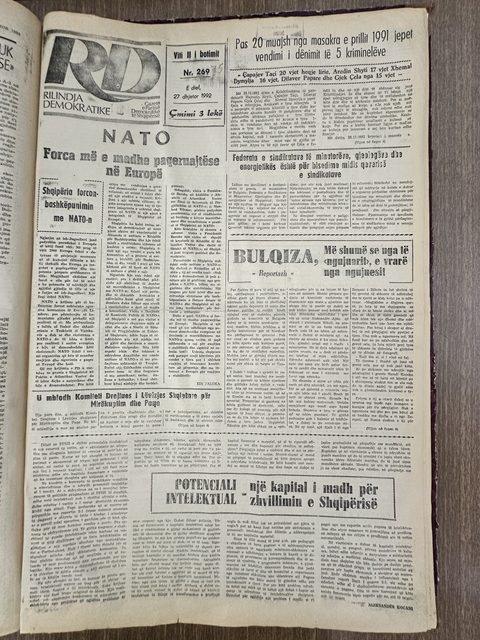 Rilindja Demokratike 1992-12-27