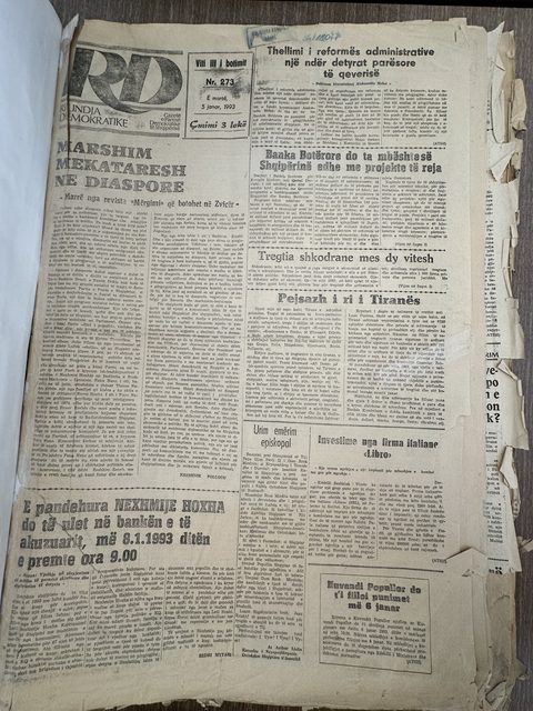 Rilindja Demokratike 1993-01-05
