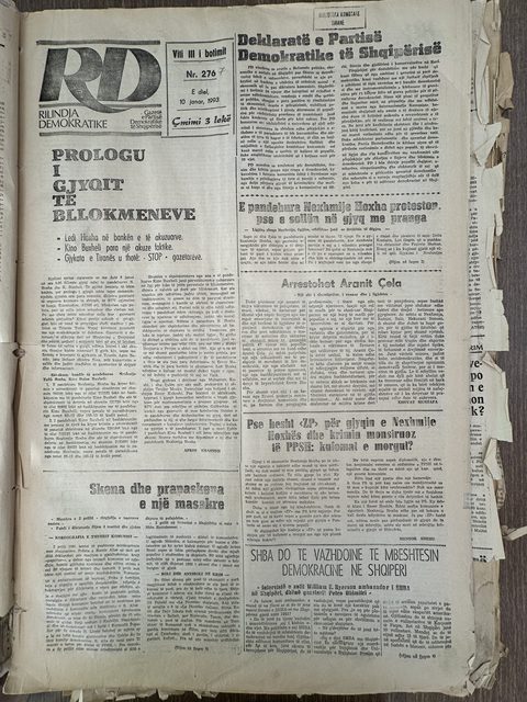 Rilindja Demokratike 1993-01-10