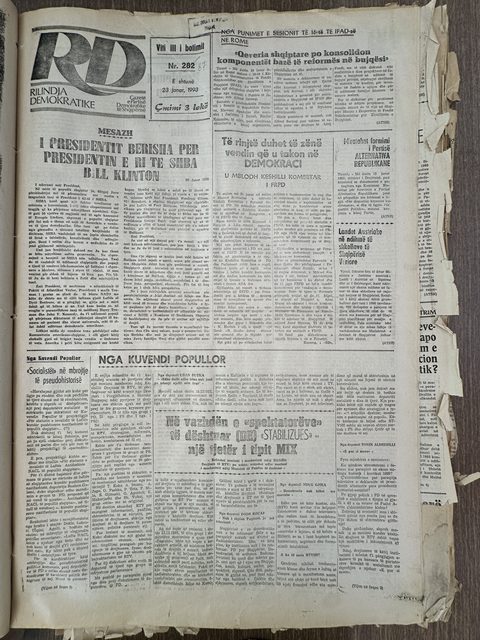 Rilindja Demokratike 1993-01-23