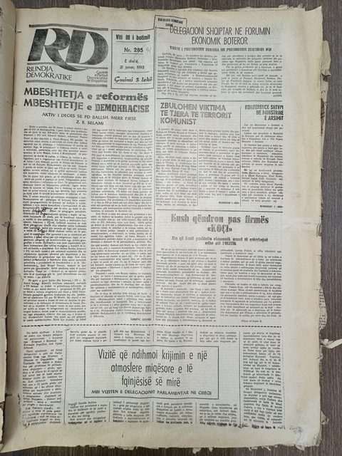 Rilindja Demokratike 1993-01-31