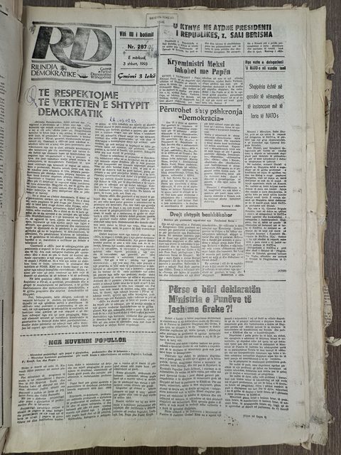 Rilindja Demokratike 1993-02-03