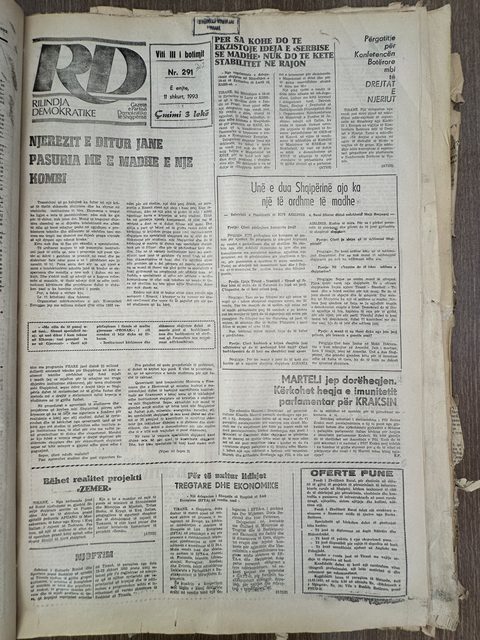 Rilindja Demokratike 1993-02-11