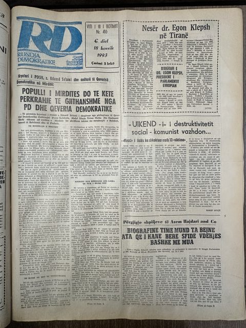 Rilindja Demokratike 1993-07-18
