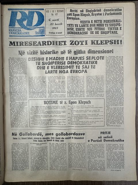Rilindja Demokratike 1993-07-20