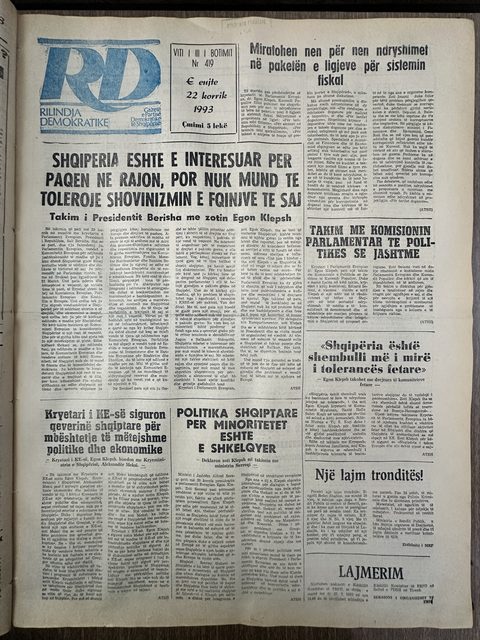 Rilindja Demokratike 1993-07-22