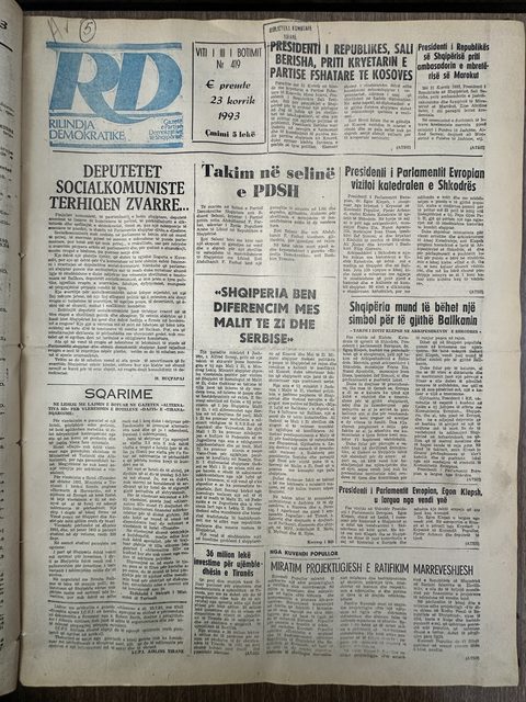 Rilindja Demokratike 1993-07-23