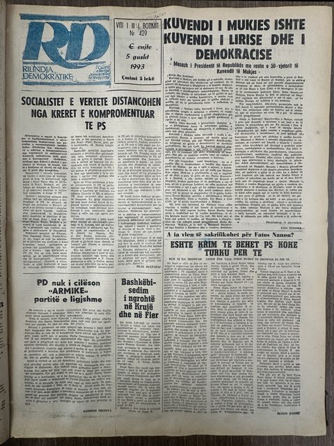 Rilindja Demokratike 1993-08-05