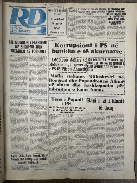 Rilindja Demokratike 1993-08-18