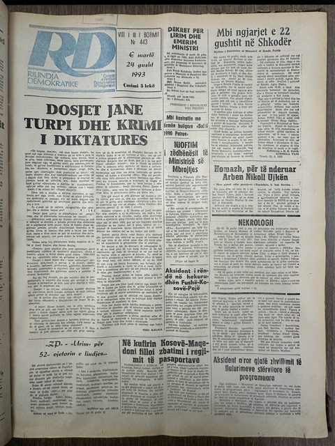 Rilindja Demokratike 1993-08-24