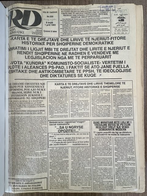 Rilindja Demokratike 1993-04-01