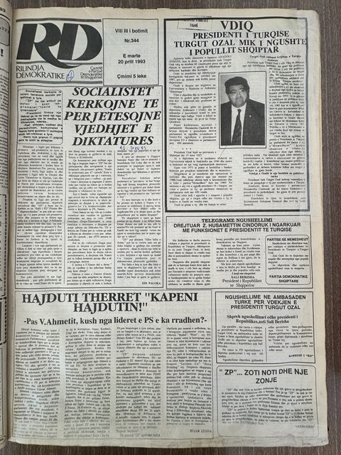 Rilindja Demokratike 1993-04-20