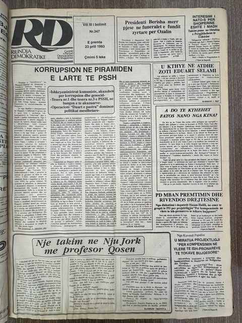 Rilindja Demokratike 1993-04-23
