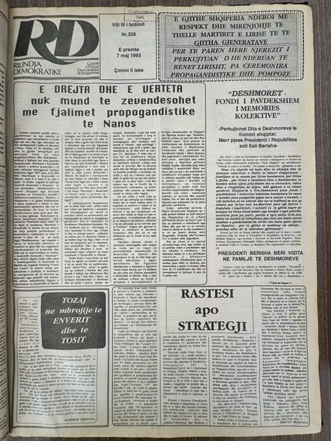 Rilindja Demokratike 1993-05-07