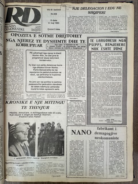 Rilindja Demokratike 1993-05-09