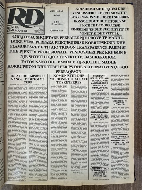 Rilindja Demokratike 1993-05-16