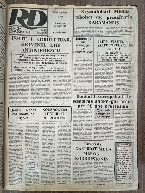 Rilindja Demokratike 1993-05-19
