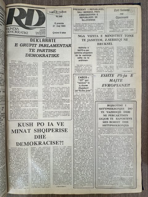 Rilindja Demokratike 1993-05-21