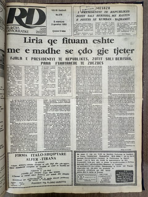 Rilindja Demokratike 1993-06-02