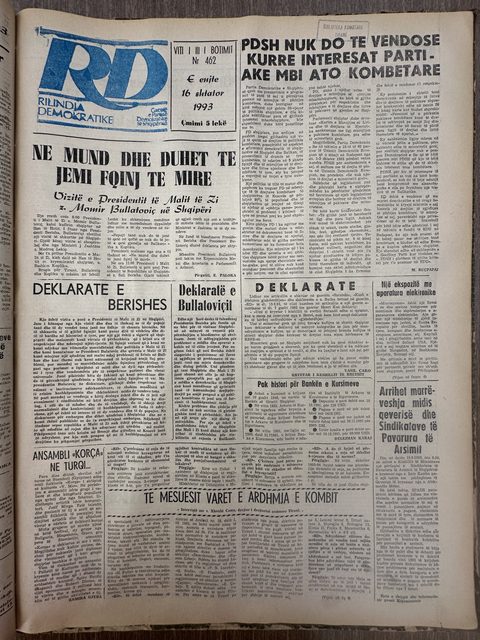 Rilindja Demokratike 1993-09-16