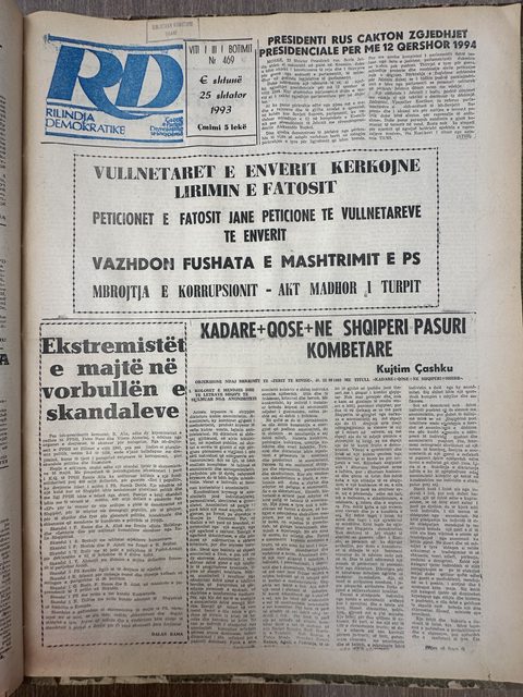Rilindja Demokratike 1993-09-25