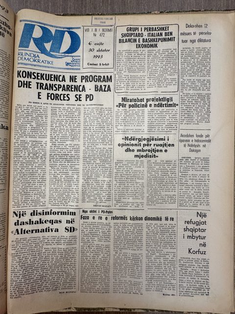 Rilindja Demokratike 1993-09-30